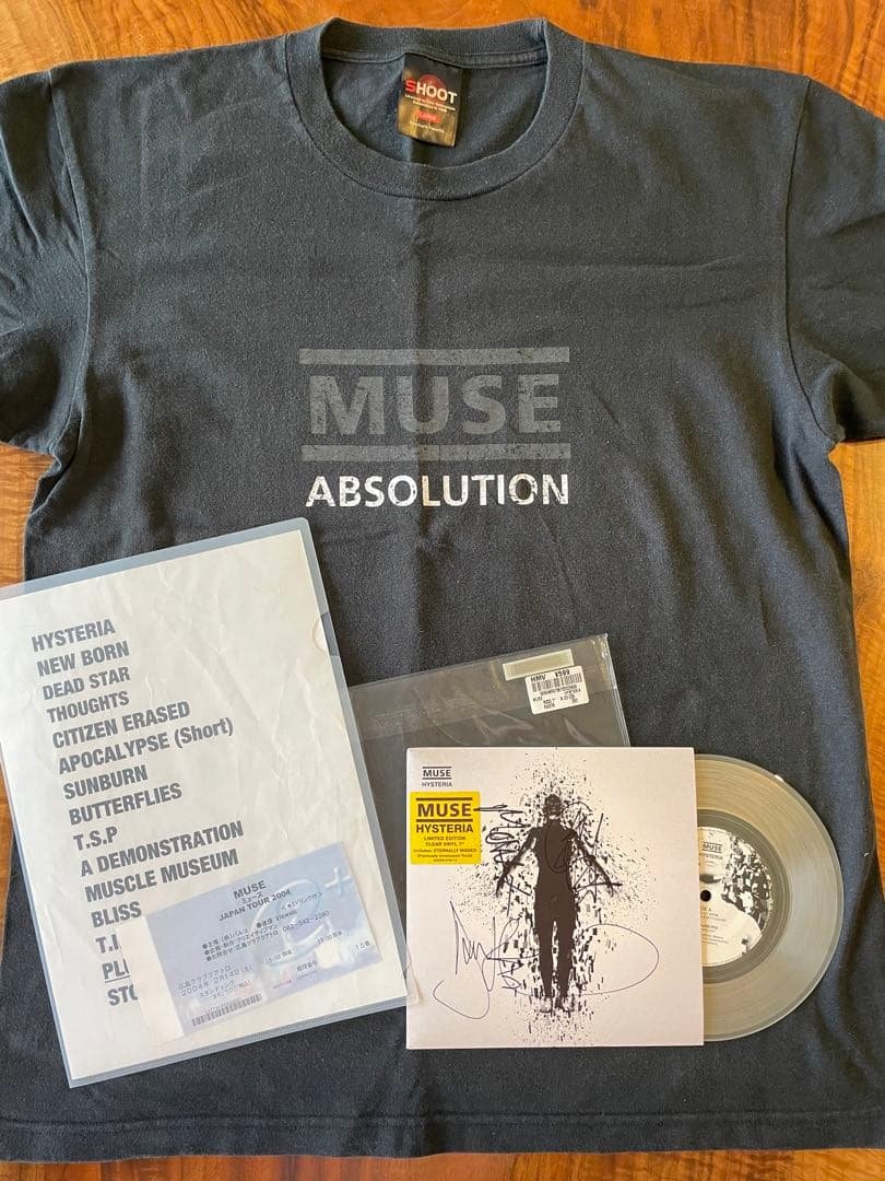 MUSE ミューズ　ヒステリア　サイン　レコード　tシャツ　4点　値引交渉不可